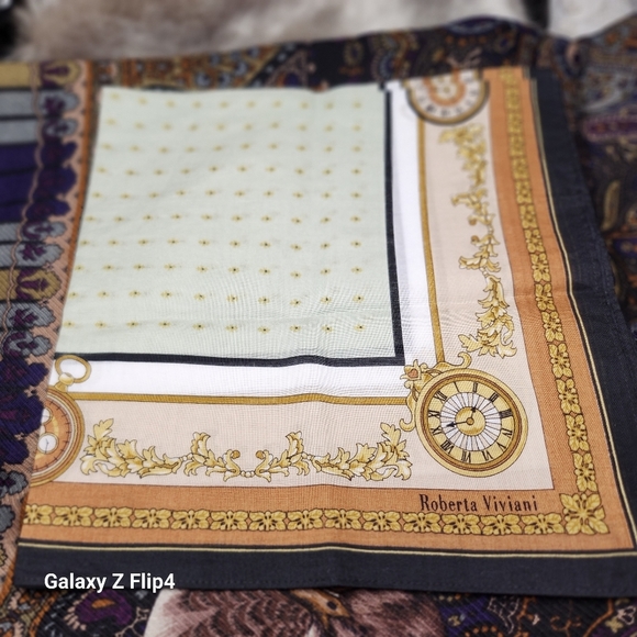 Roberta Viviani Handkerchief Cotton Brandnew - Picture 2 of 7